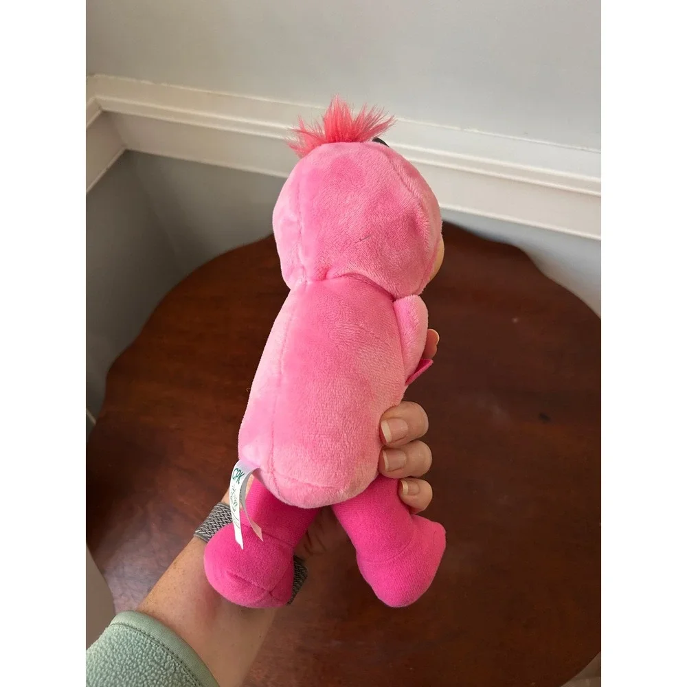 Cabbage Patch Kids Cuties Pink Bird Flamingo Plush Doll Green Eyes 9 Inch